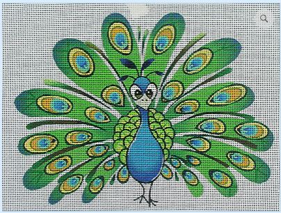 click here to view larger image of Earnie the Peacock (hand painted canvases)