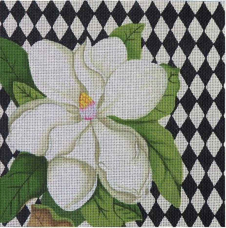 click here to view larger image of Harlequin Magnolia (hand painted canvases)
