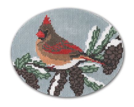 click here to view larger image of Cardinal - Female (hand painted canvases)