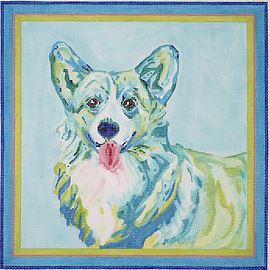click here to view larger image of Welsh Corgi (hand painted canvases 2)