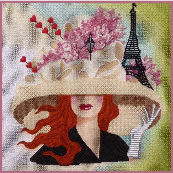 click here to view larger image of April in Paris (hand painted canvases)