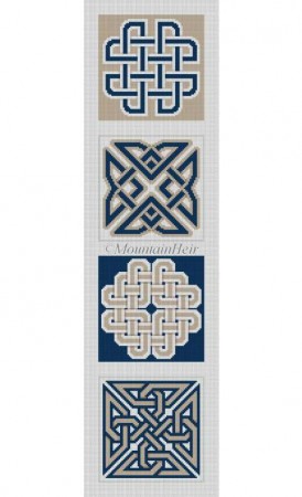 click here to view larger image of Celtic Knots  (hand painted canvases)