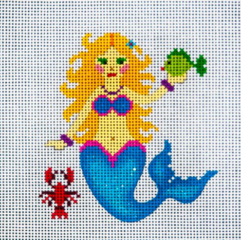 click here to view larger image of Blonde Mermaid (hand painted canvases)