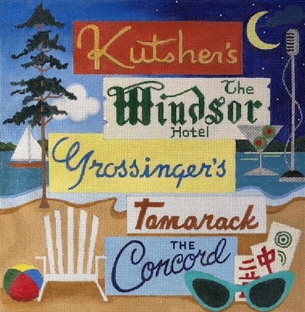 click here to view larger image of Catskills Resorts (hand painted canvases)