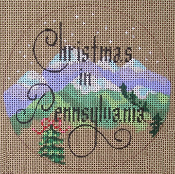 click here to view larger image of Christmas in Pennsylvania  (hand painted canvases)