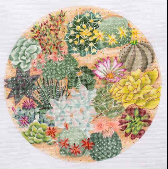 click here to view larger image of Succulent Garden (hand painted canvases)