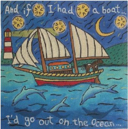 click here to view larger image of And If I Had A Boat ..... (hand painted canvases)