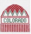 click here to view larger image of Colorado - Wool Hat Ornament (hand painted canvases)