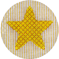 click here to view larger image of Starlight #6 in Yellow (hand painted canvases)