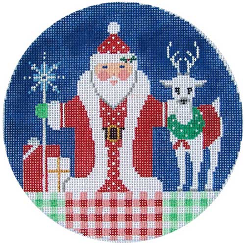 click here to view larger image of Santas Newcomer (hand painted canvases)