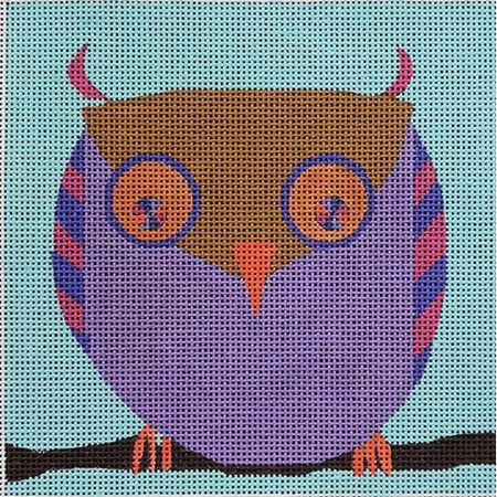click here to view larger image of Round Owl (hand painted canvases)