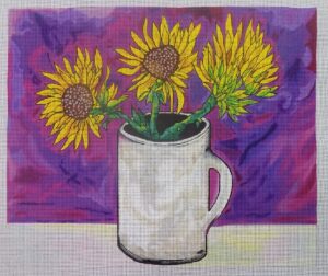 click here to view larger image of Sunflowers  (hand painted canvases)