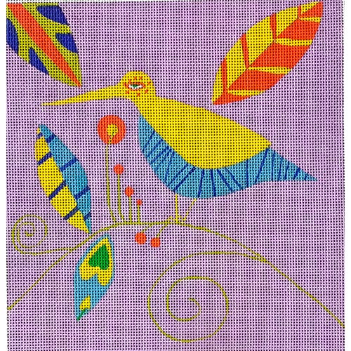 click here to view larger image of Yellow Bird (hand painted canvases)