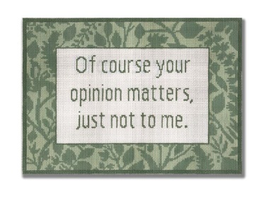 click here to view larger image of Opinion (hand painted canvases)