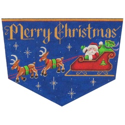 click here to view larger image of Merry Christmas Cuff - 13M (hand painted canvases)