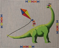click here to view larger image of Dino Kite (hand painted canvases)