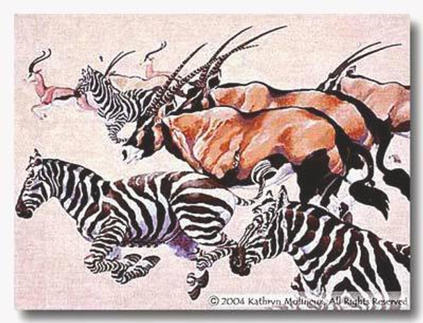 click here to view larger image of Serengeti Tapestry  (hand painted canvases)