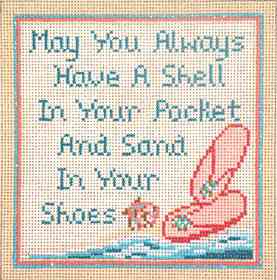 click here to view larger image of Sand in Your Shoes - 13M (hand painted canvases)