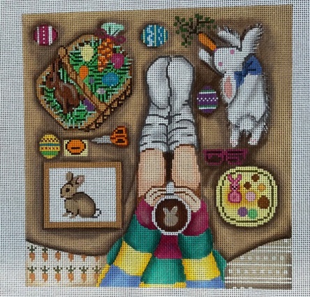 click here to view larger image of Easter Day Stitching (hand painted canvases)