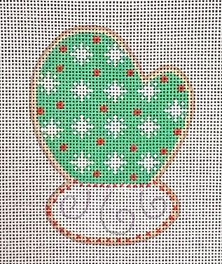 click here to view larger image of Christmas Cookie - Mitten (hand painted canvases)