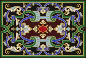 click here to view larger image of Celtic Rug (hand painted canvases)