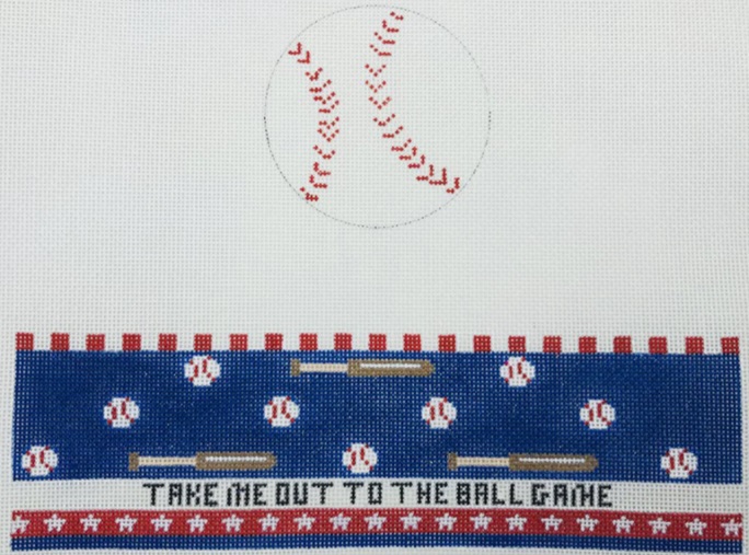 click here to view larger image of Baseball Hinged Box w/Hardware (hand painted canvases)