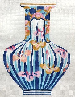 click here to view larger image of Japanese Vase 1 (hand painted canvases)