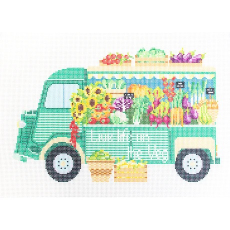 click here to view larger image of Veg Truck (printed canvas)