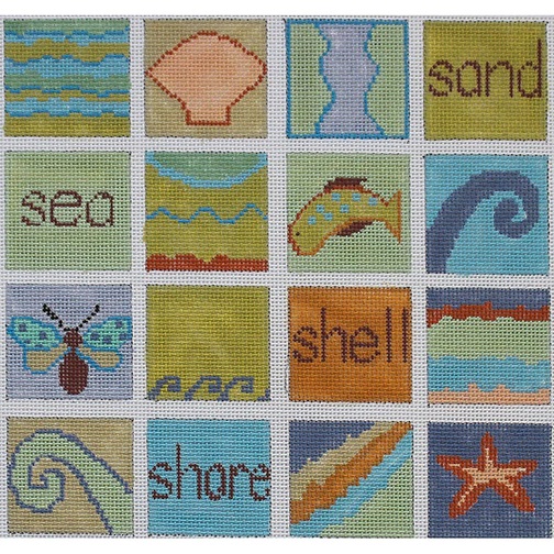 click here to view larger image of Seashore Tapestry (hand painted canvases)
