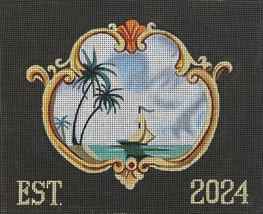click here to view larger image of Old World Cigar Case (hand painted canvases)