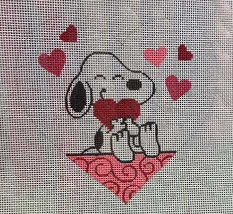 Valentine Snoopy hand painted canvases 