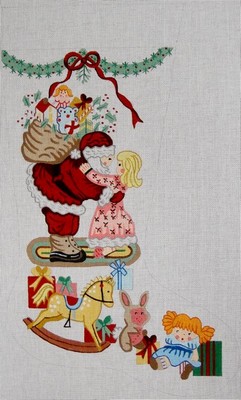 click here to view larger image of Christmas Stocking - 7022-13M (hand painted canvases)