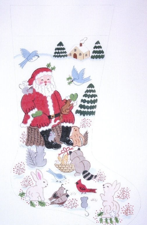 click here to view larger image of Christmas Stocking - 7038-18M (hand painted canvases)