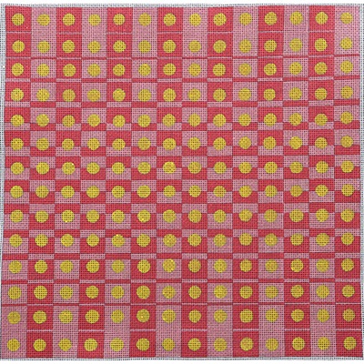 click here to view larger image of Checker Fade/Pink - 13M (hand painted canvases)