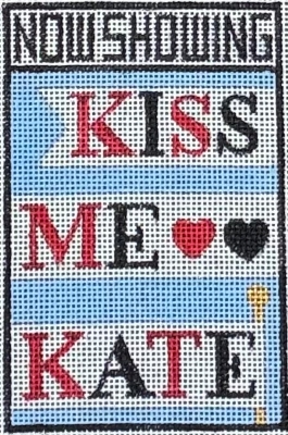 click here to view larger image of Kiss Me Kate (hand painted canvases)
