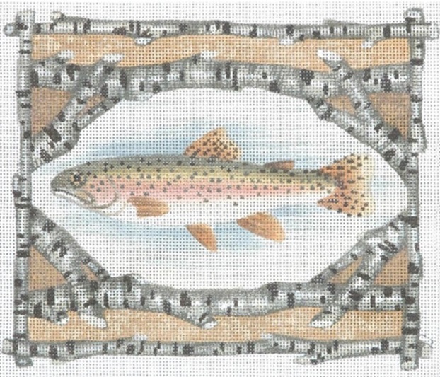 click here to view larger image of Rainbow Trout (hand painted canvases)