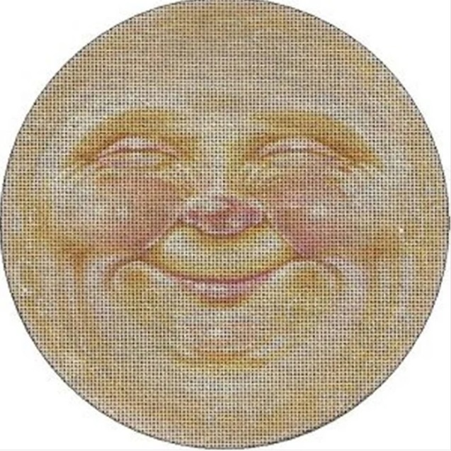 click here to view larger image of Moon Face (hand painted canvases)