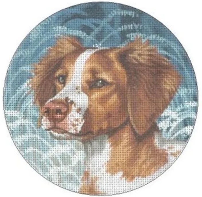 click here to view larger image of Brittany Dog (hand painted canvases)