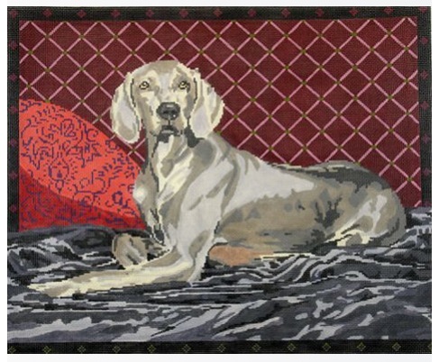 click here to view larger image of The Weimaraner (hand painted canvases)
