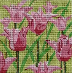 click here to view larger image of Summer Palette - Tulips (hand painted canvases)