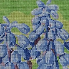 click here to view larger image of Summer Palette - Grape Hyacinths (hand painted canvases)
