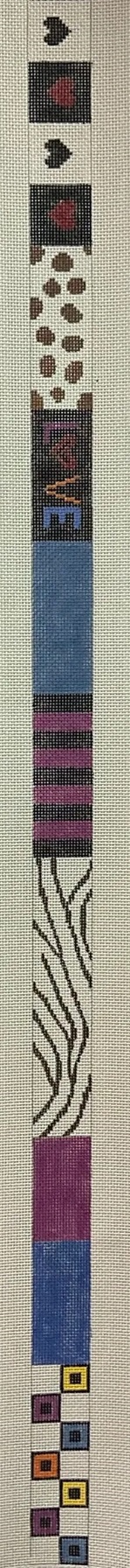 click here to view larger image of Purse Strap - Zebra (hand painted canvases)