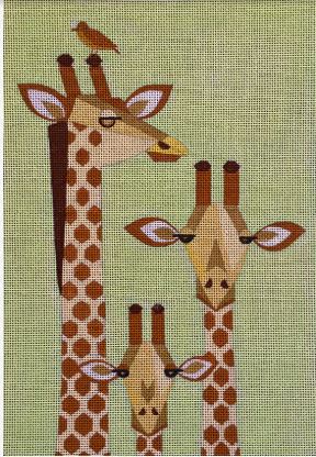 click here to view larger image of Giraffe Family (hand painted canvases)
