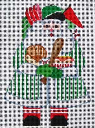 click here to view larger image of Baseball Santa (hand painted canvases)