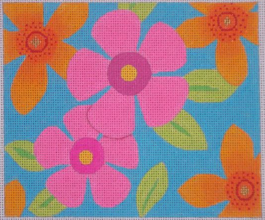 click here to view larger image of Flower Fields - Summer Mini (hand painted canvases)