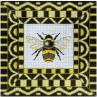 click here to view larger image of Black Bee (hand painted canvases)
