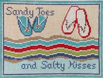 click here to view larger image of Sandy Toes - 18M (hand painted canvases)