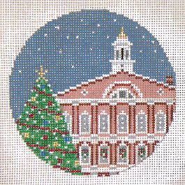 click here to view larger image of Faneuil Hall Ornament Boston MA (hand painted canvases)