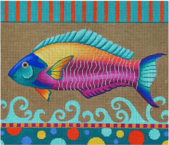 click here to view larger image of Carnival Fish (hand painted canvases)