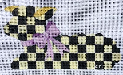 click here to view larger image of Checkered Lamb (hand painted canvases)